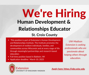 Hiring – Human Development & Relationships Educator